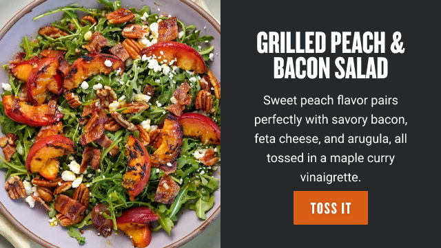Grilled Peach & Bacon Salad
