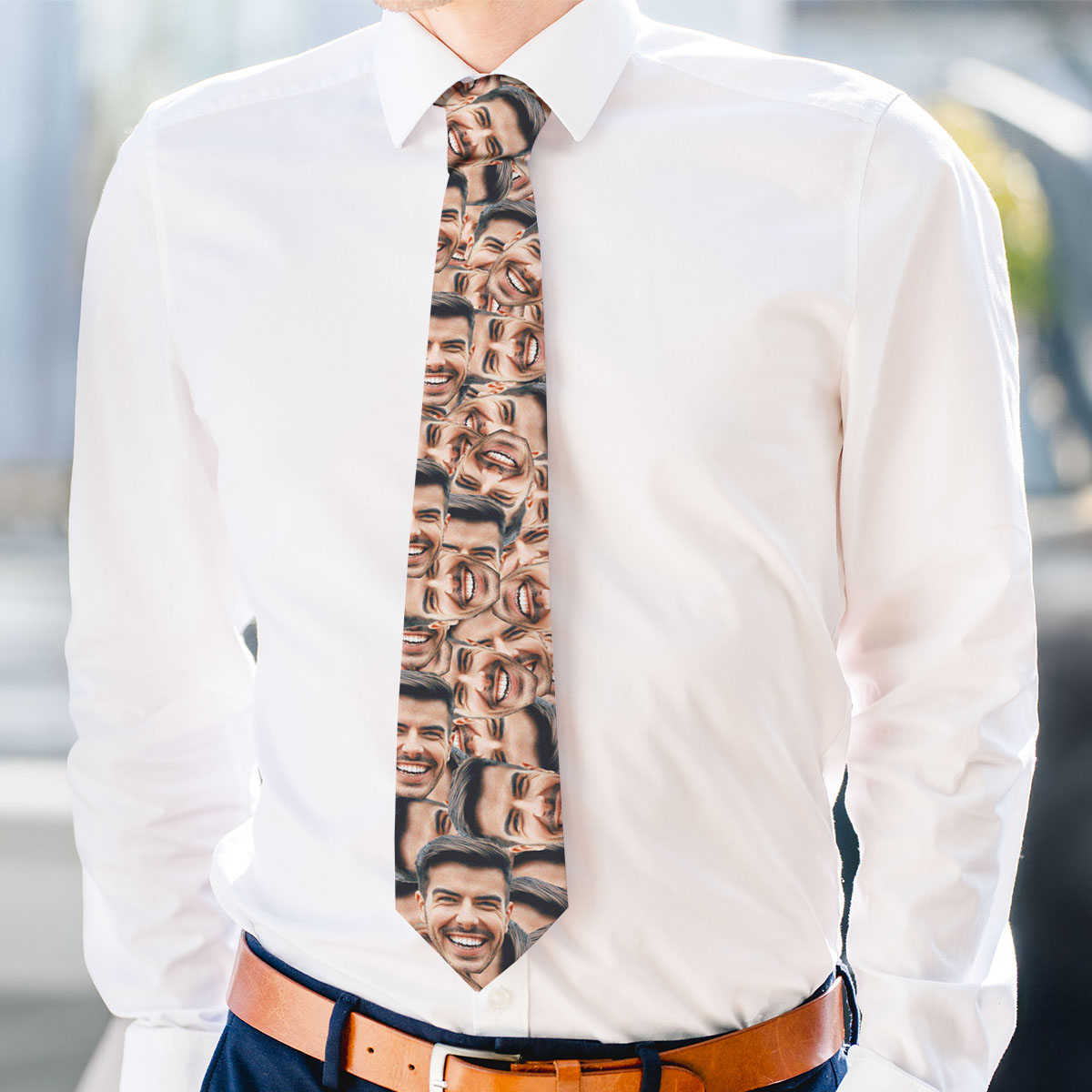 Image of Personalised Tie with Face