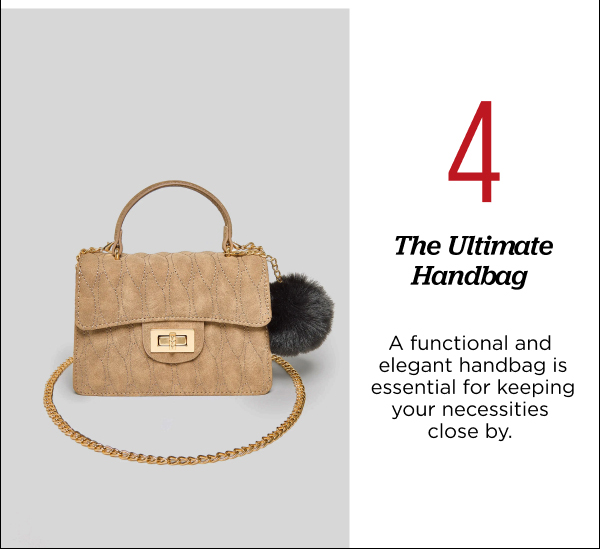 Pompom Faux Suede Flap Bag