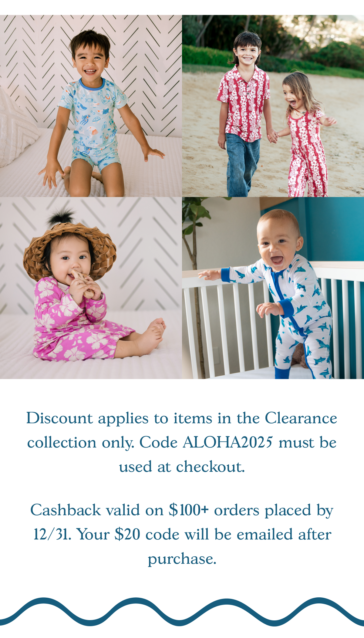Discount applies to items in the clearance collection only