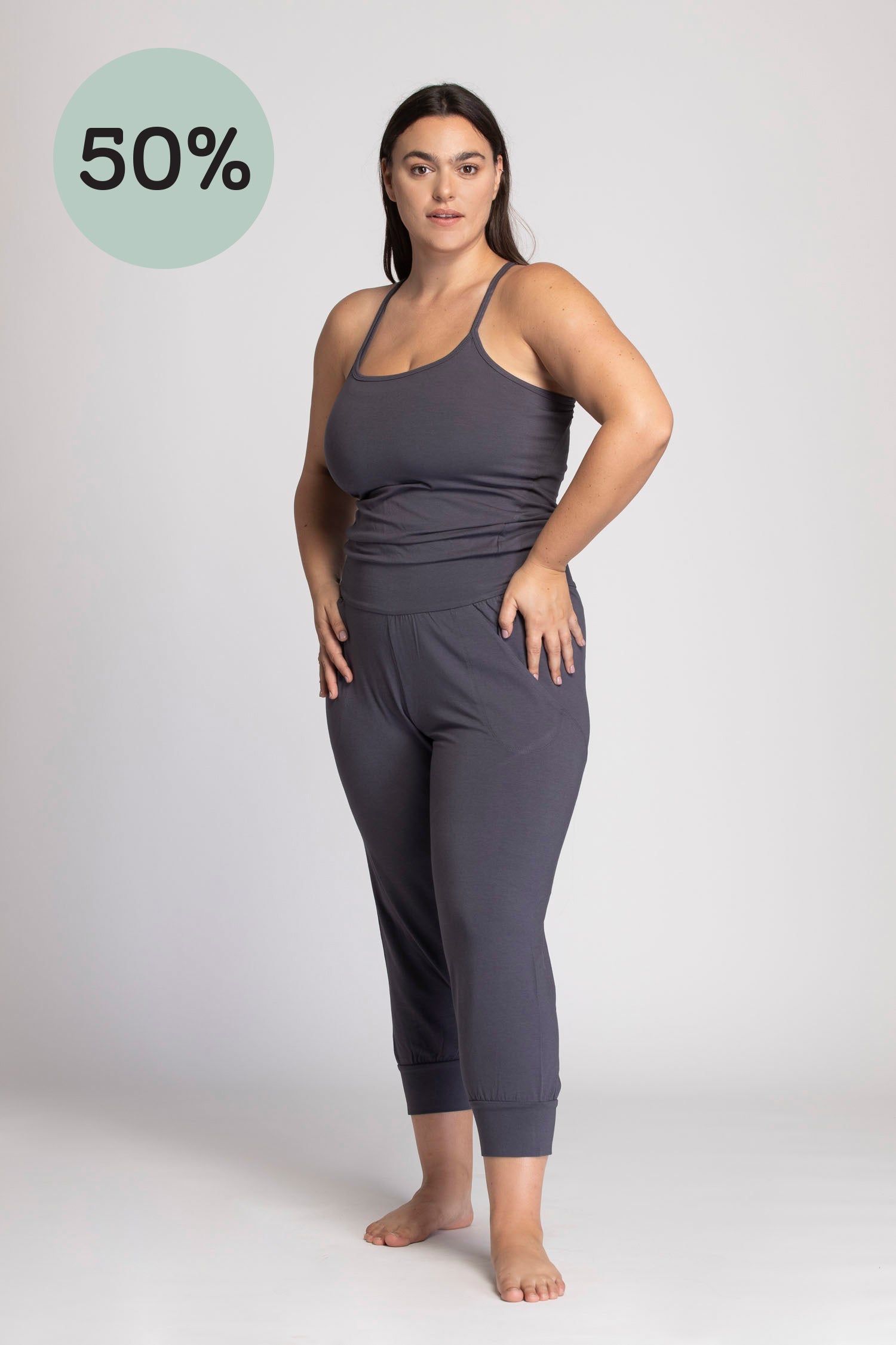 Image of I'mPerfect Organic Cotton Yoga Jumpsuit 50%off