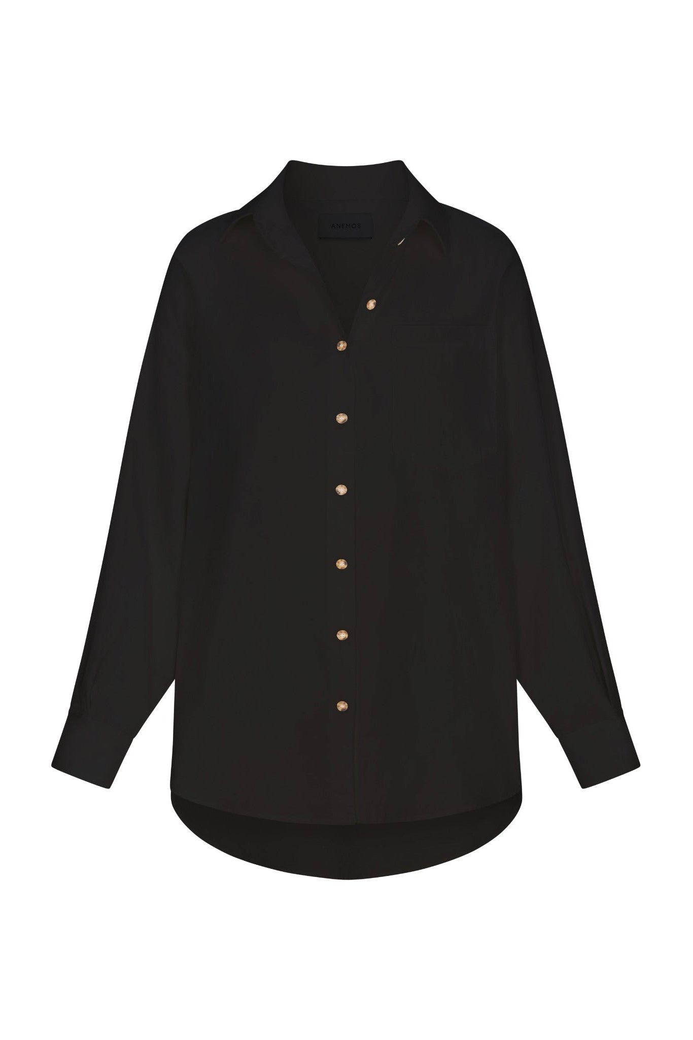 Image of Pool Shirt Button-Down Tunic in Stretch Cotton
