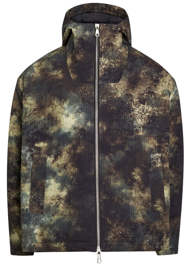 COLE BUXTON Padded printed shell jacket