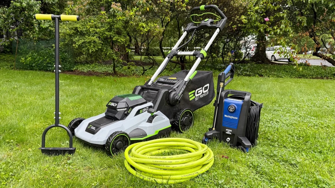 Variety of gardening tools