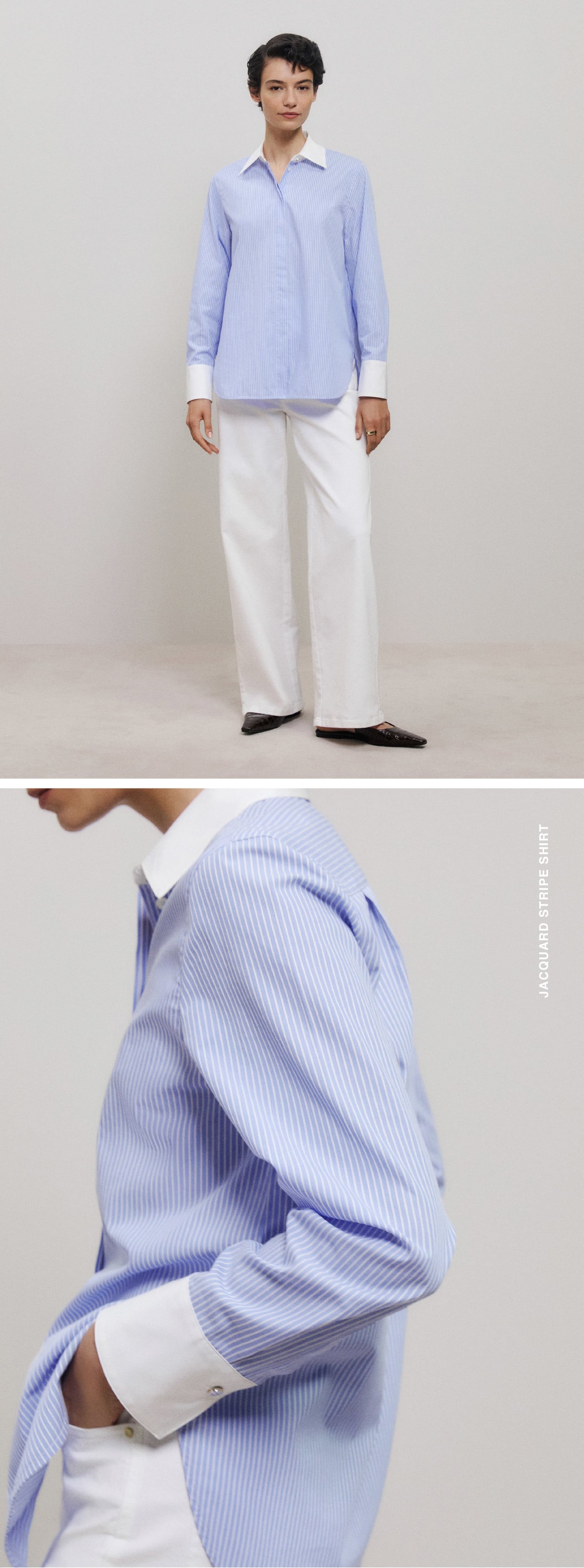 JACQUARD STRIPE SHIRT