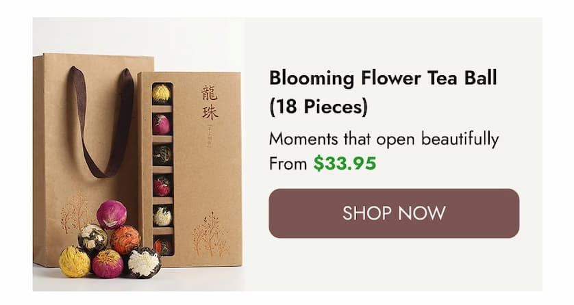 Blooming   Flower   Tea   Balls   18   Pieces   |   Pu-erh   Dragon   Ball   Tea