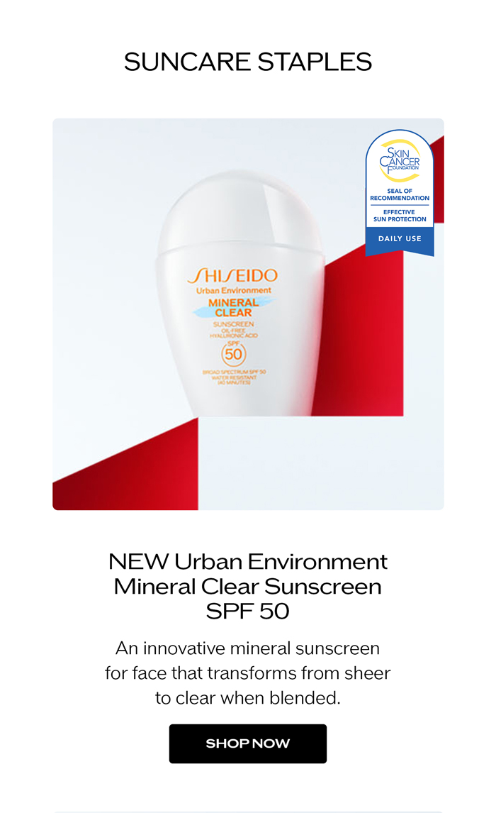 NEW Urban Environment Mineral Clear Sunscreen SPF 50