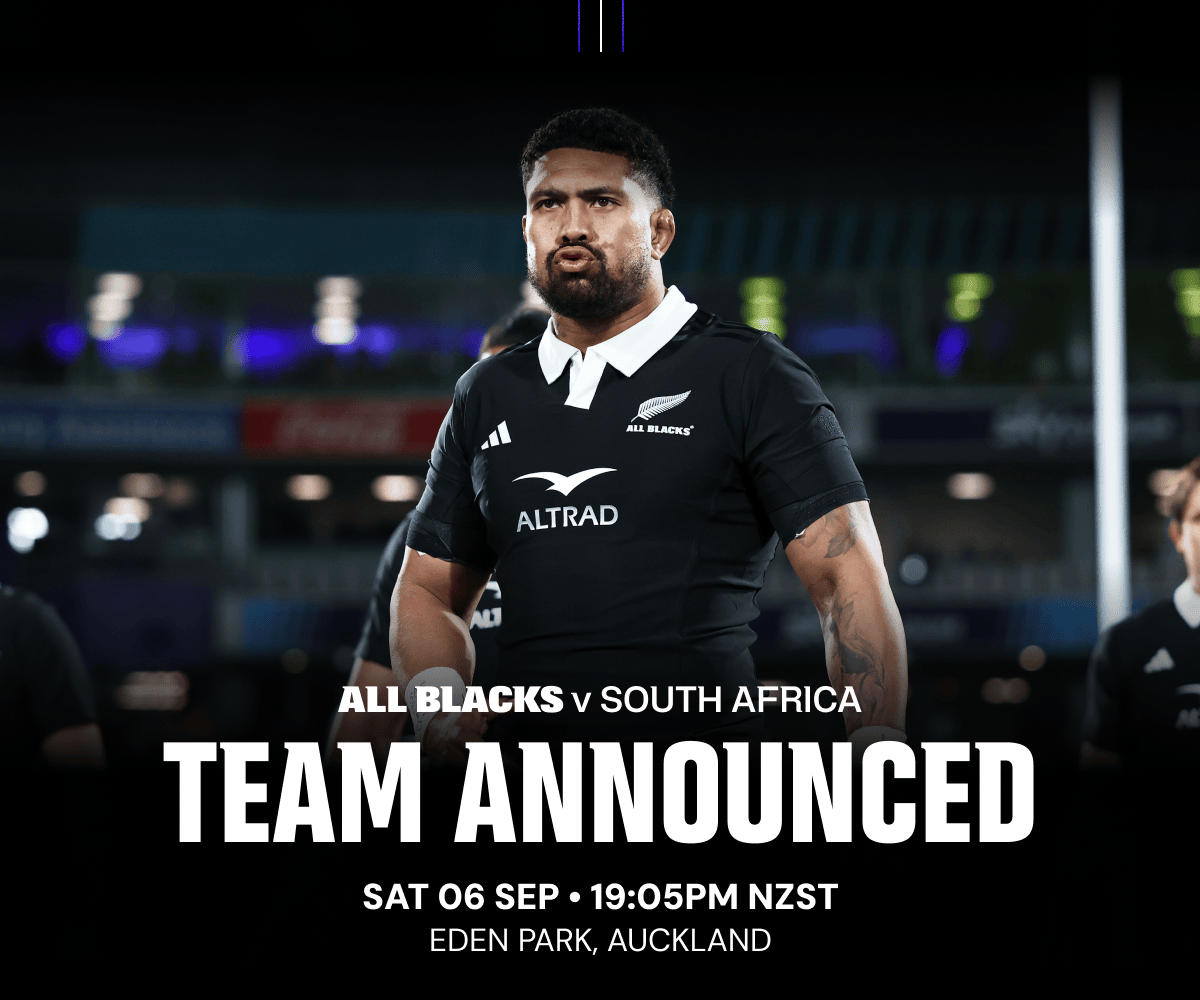 Team Announced All Blacks South Africa
