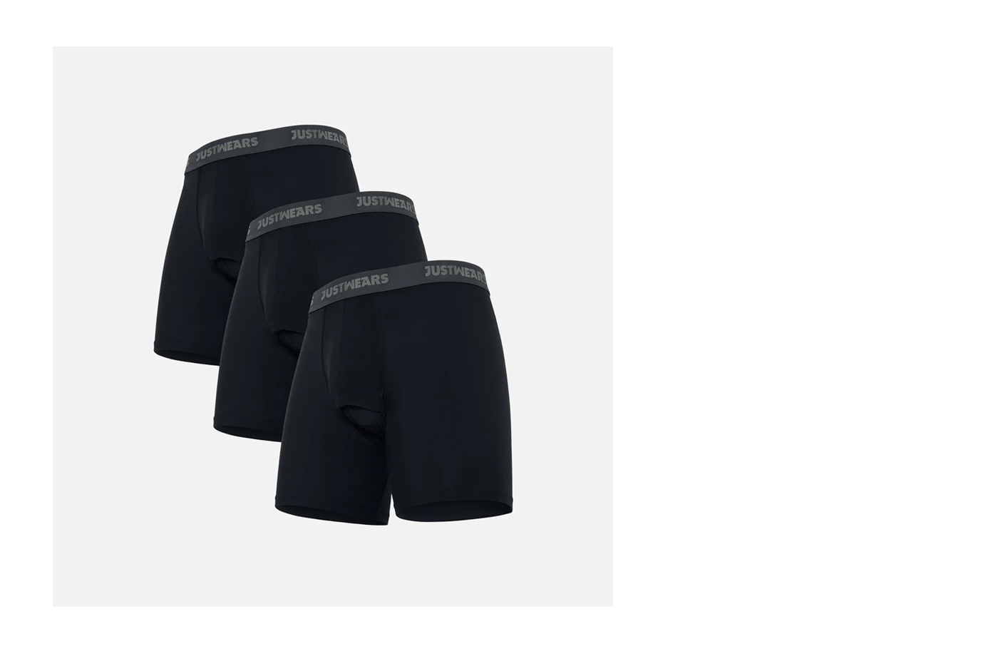 Boxer Briefs Active Black & Grey