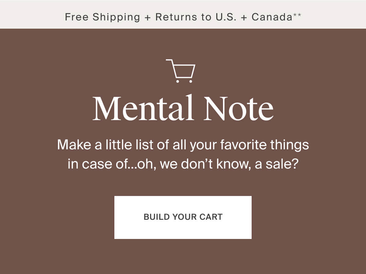 Build Your Cart