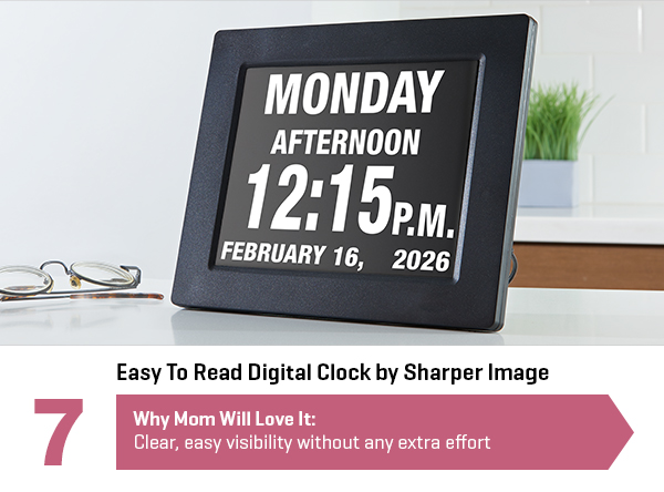 Easy To Read Digital Clock by Sharper Image