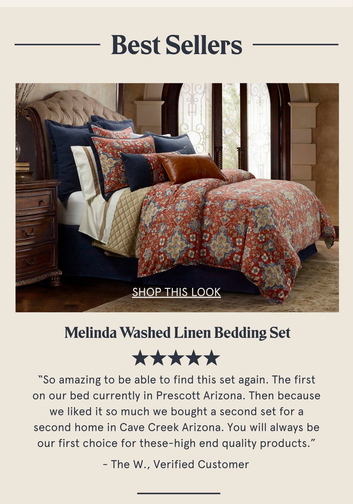 Melinda Washed Linen Bedding Set