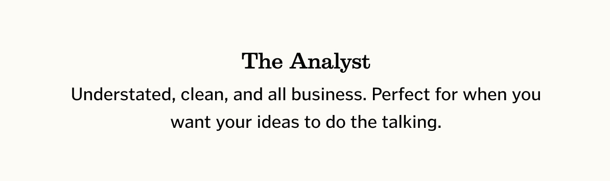 The Analyst