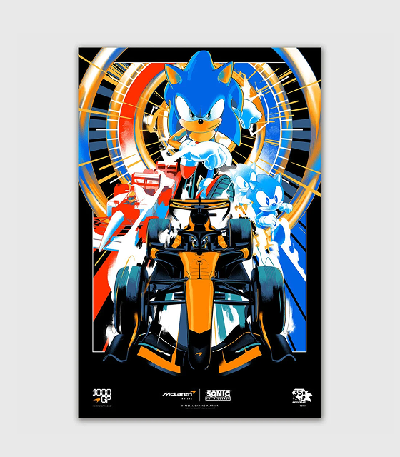 Sonic 1000th GP Poster Limited Edition