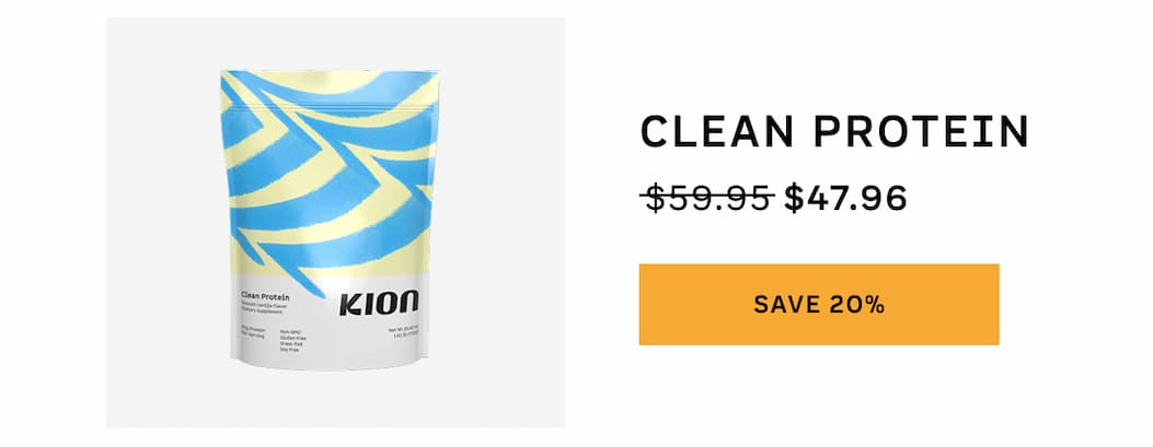 Clean Protein. Save 20%.