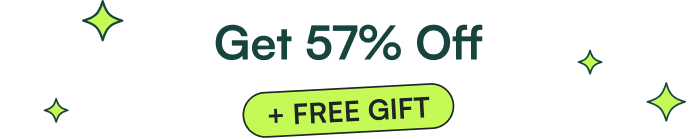 Get 57% off + free gift