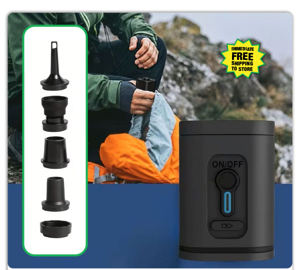 Rechargeable Mini Air Pump - ONLY $7.99 After Rebate*!