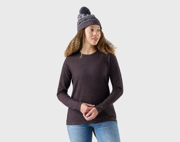 Women's Thermal Merino Rib Crew