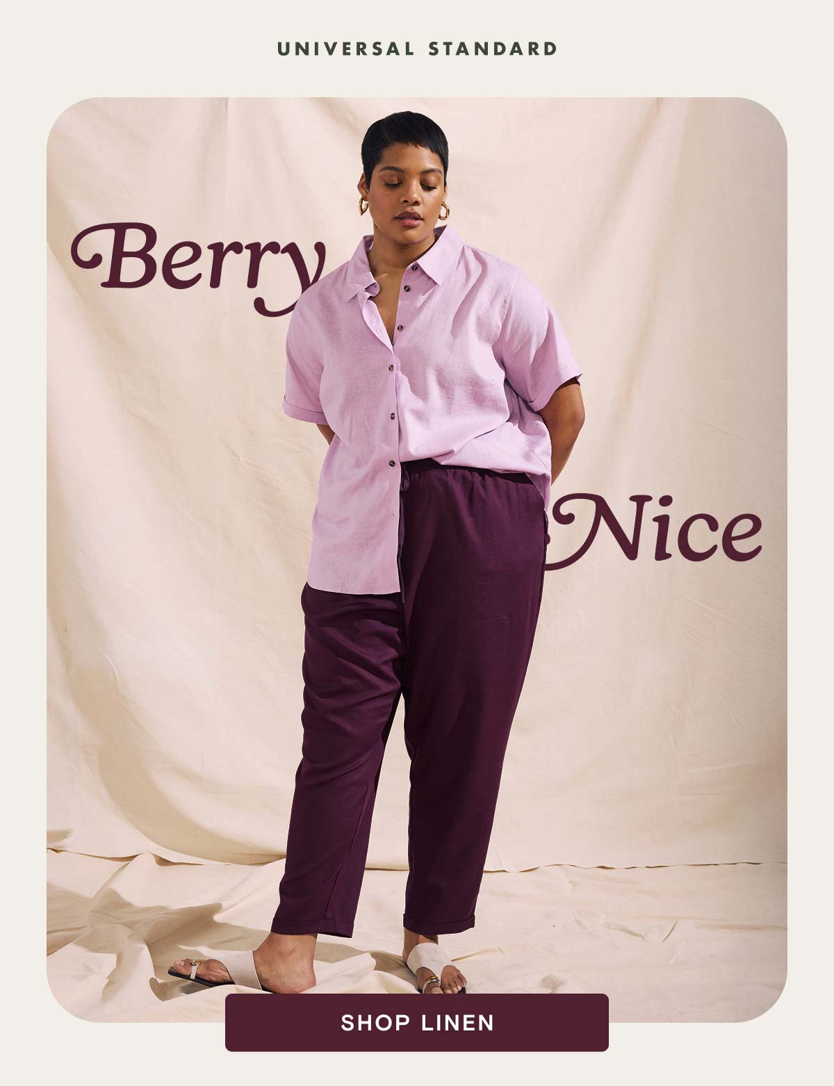 Linen in Berry Color