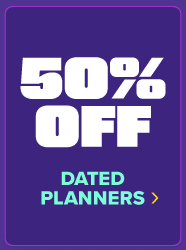 50% off Dated Planners