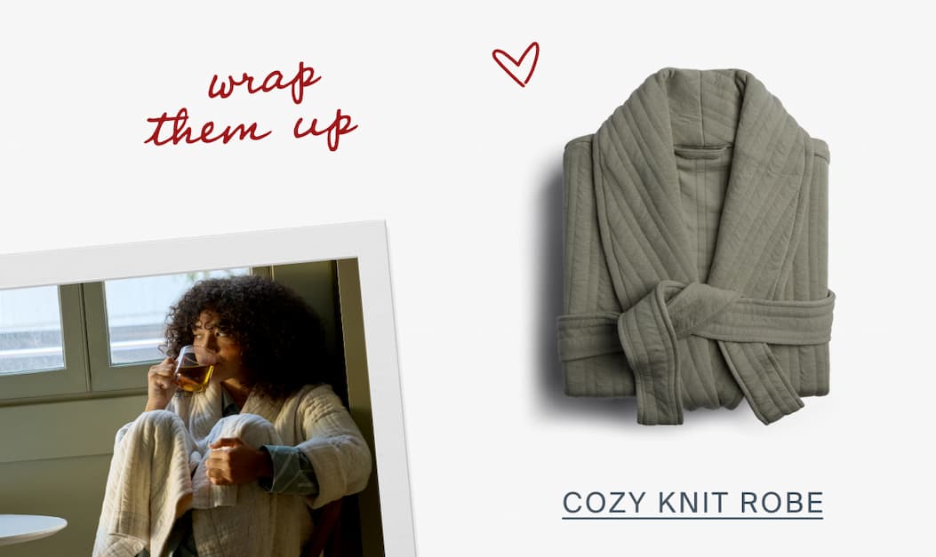 Cozy knit robe
