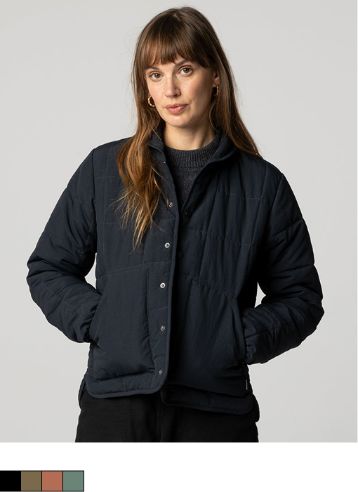 Women's Lapwing Insulated Jacket in Black | Finisterre