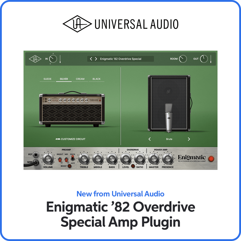 New from Universal Audio: Enigmatic ’82 Overdrive Special Amp Plugin