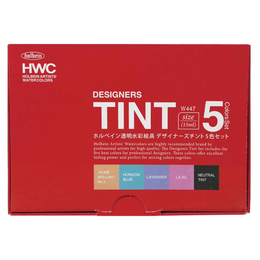 Image of Holbein Artists' Watercolors - Designers Tint Set of 5 (15 ml)