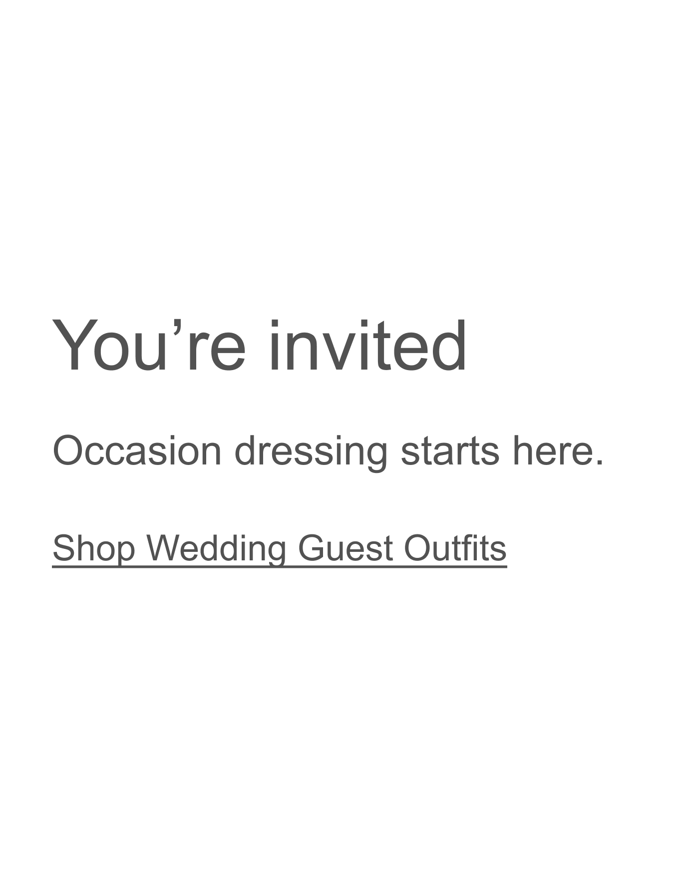 Wedding guest outfits