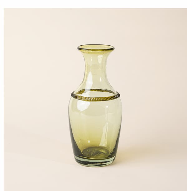 Banded Glass Vase