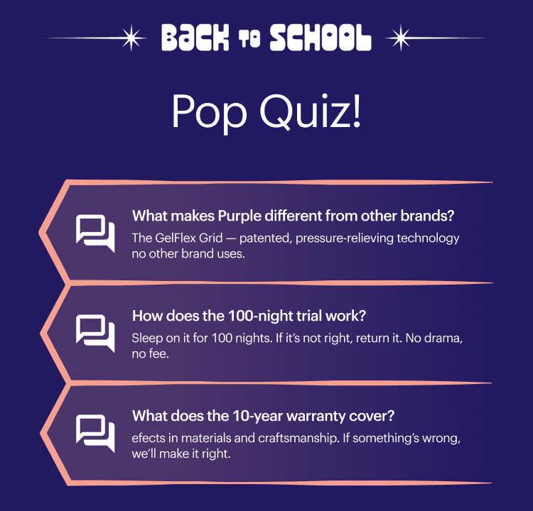 Back to School - Pop Quiz!