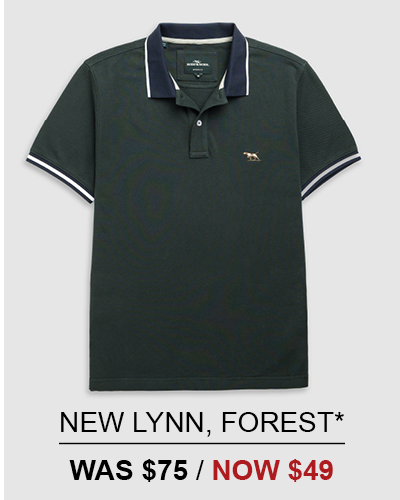 Shop New Lynn Sports Fit Polo, Forest online and instore at Rodd & Gunn