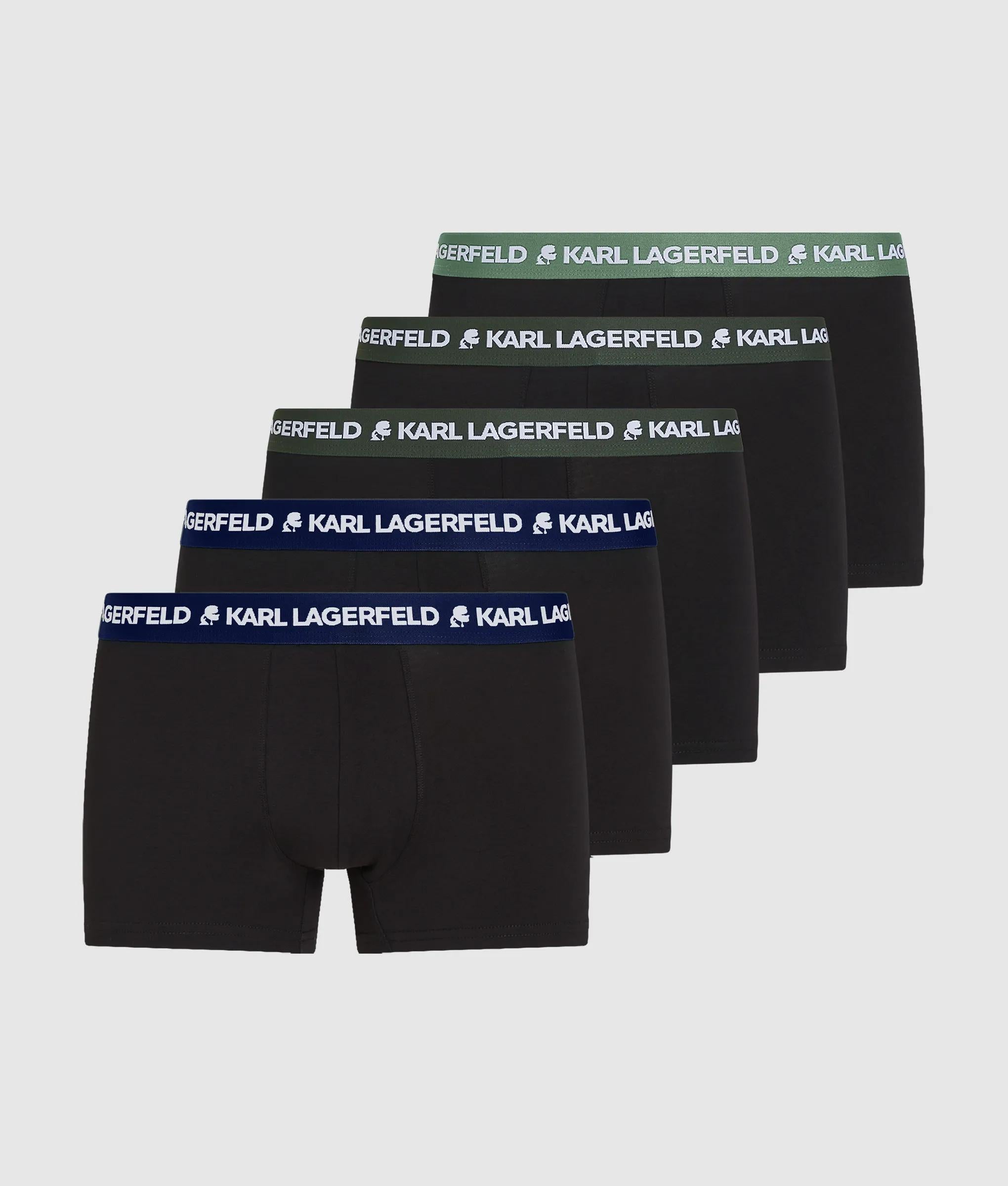Image of Contrast waistband trunks – 5-pack