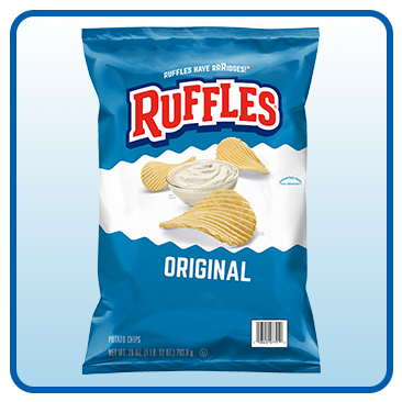 Ruffles Potato Chips, Original, 28 oz