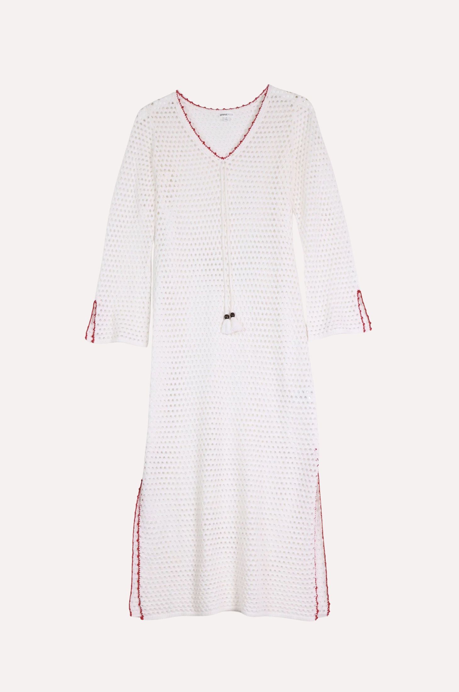 Image of Cotton Cashmere Mesh Cover Up Dress