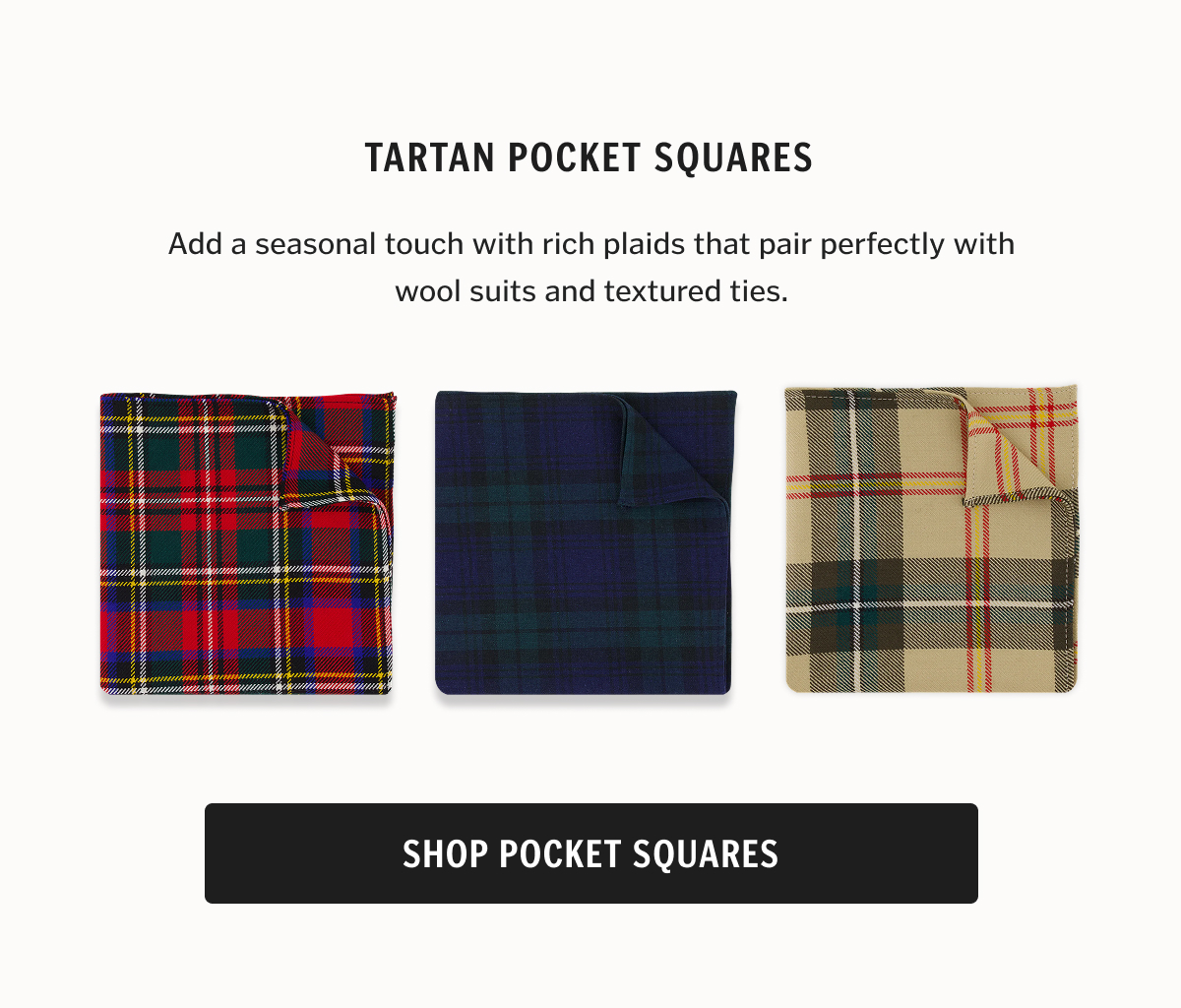 Shop Tartan Pocket Squares