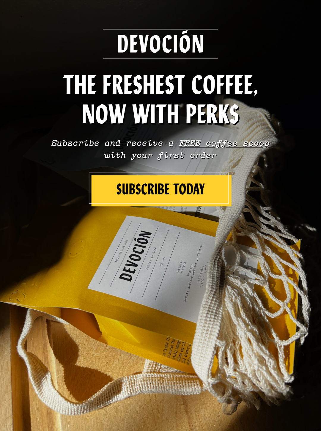 The Freshest Coffee. Now with Perks.