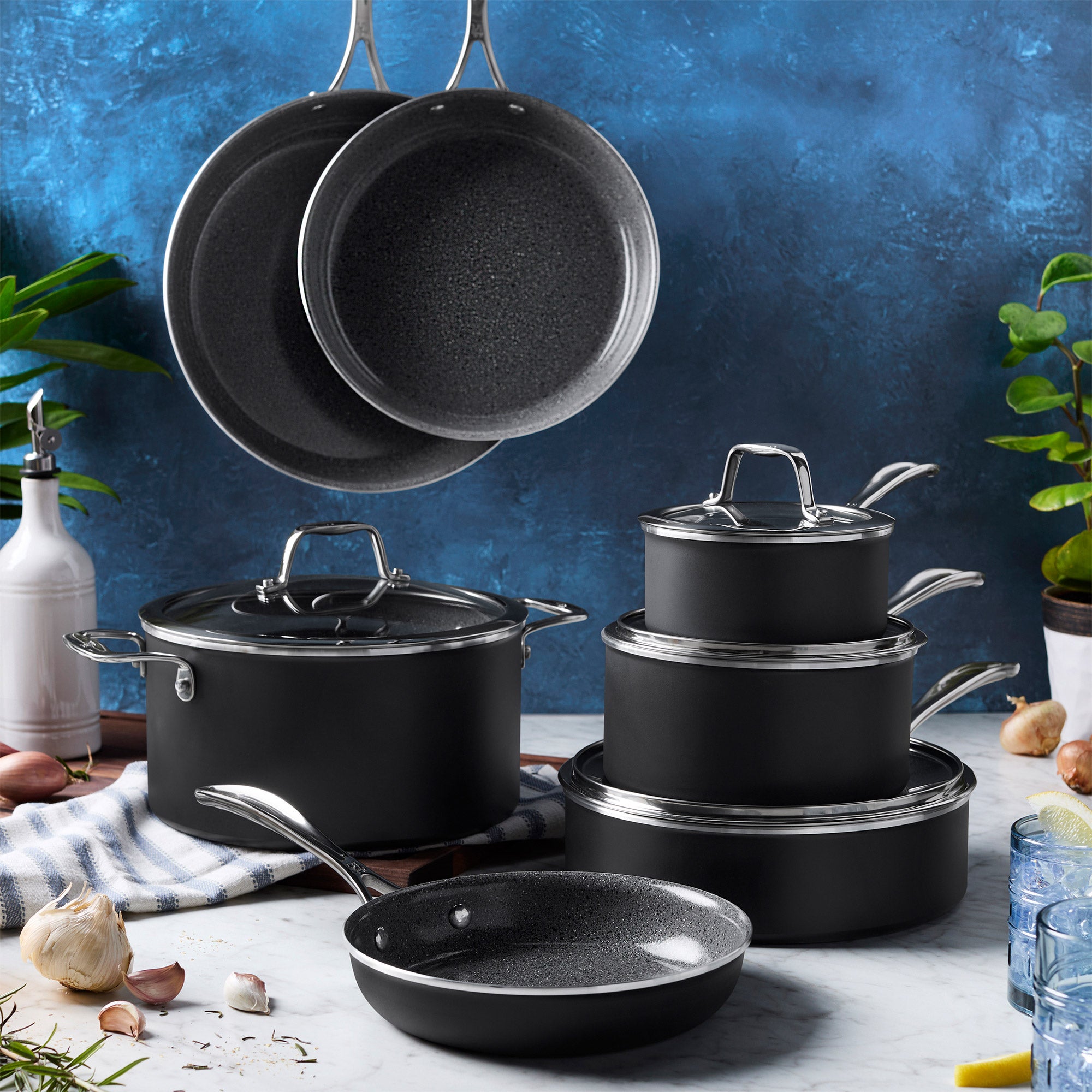 Henckels Capri Ceramic 11-Piece Cookware Set