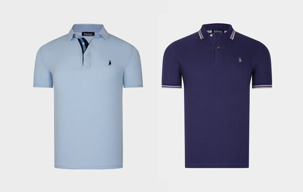 Short Sleeve Patterned Polos
