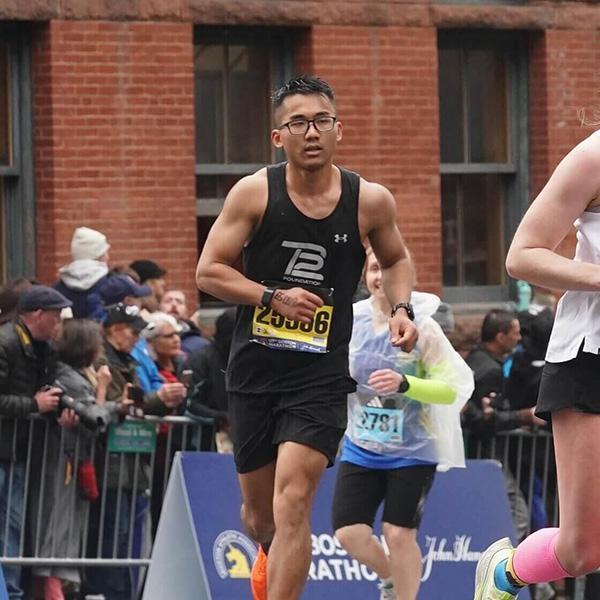 In April 2023, Devon Choi completed his first Boston Marathon.