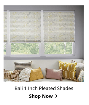Bali 1 Inch Pleated Shades | Shop Now >