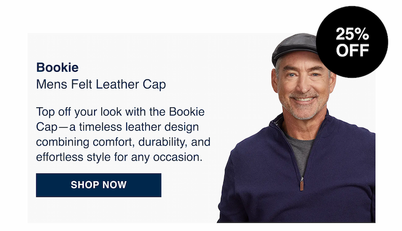 Bookie Felt Leather Cap