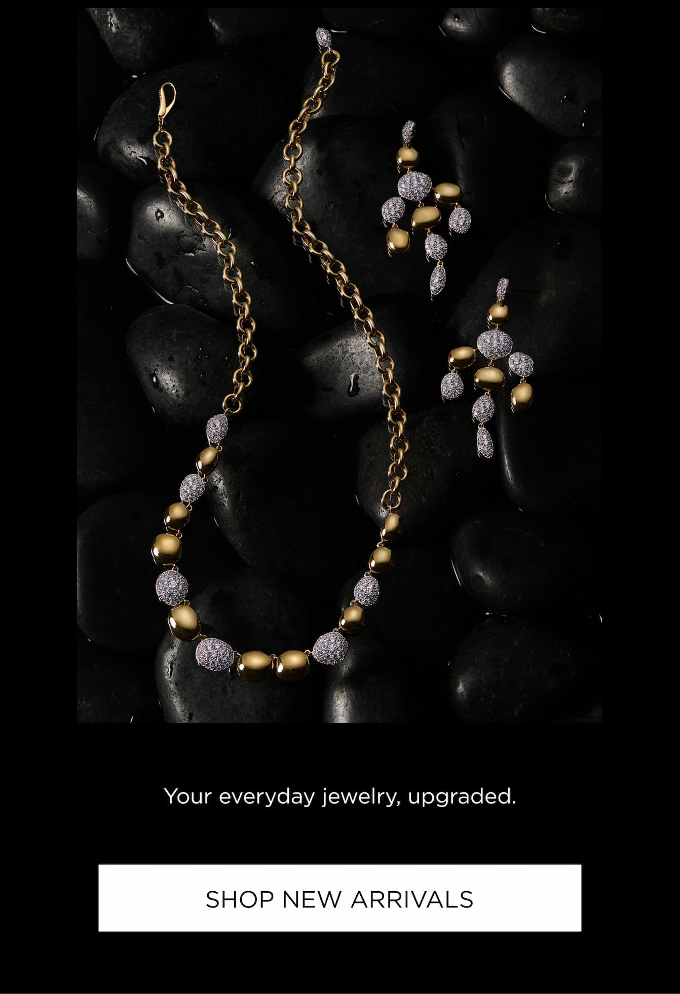 Shop the Pebbles Collection (flatlay editorial still image of pebbles collection styles)