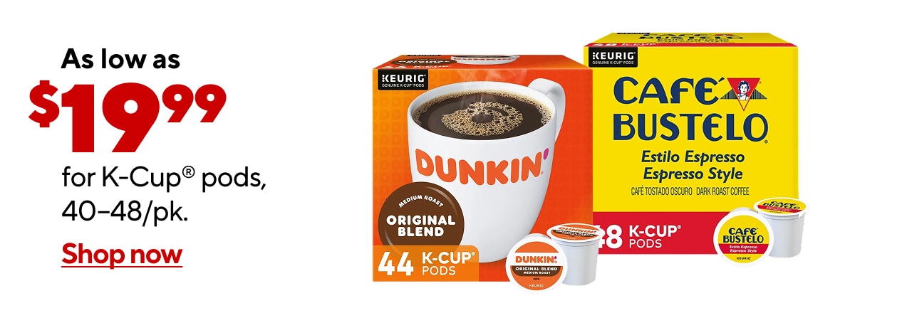 44/48ct. K-Cups as low as $19.99