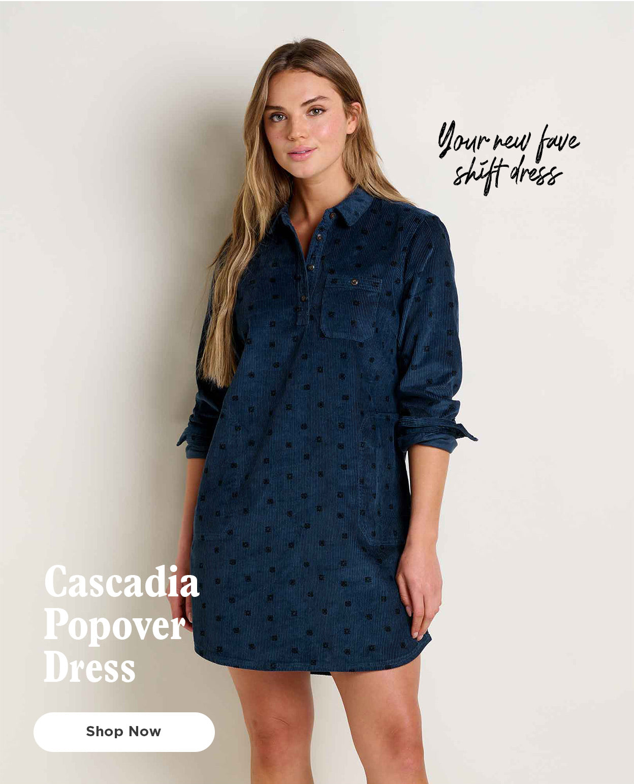 Your New Fave Shirt Dress. Cascadia Popover Dress