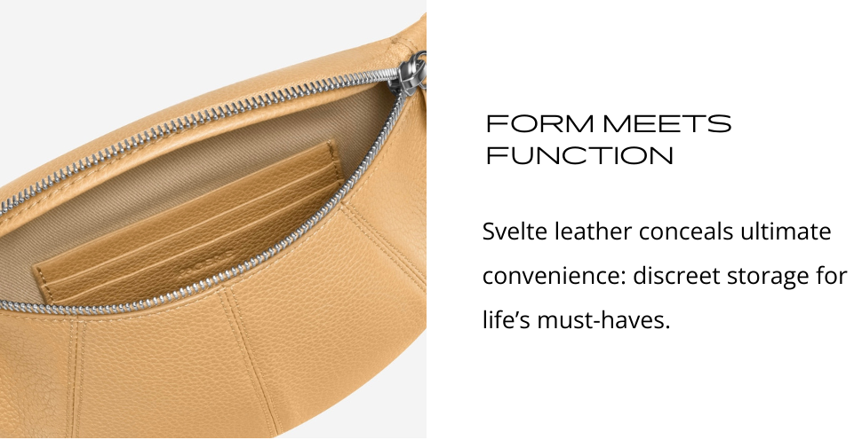 PAGERIE Hiro Bag styled cross-body with matching collar and leash, featuring leash D-rings and interior pocket.