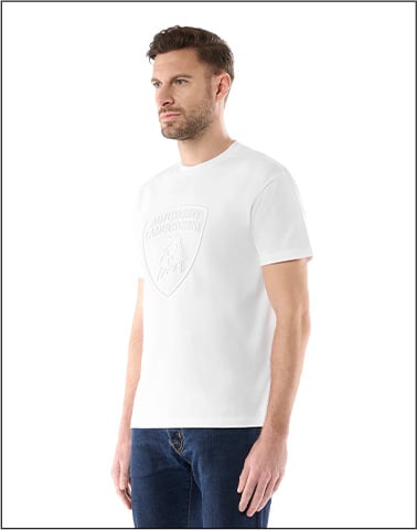 T-SHIRT AUTOMOBILI LAMBORGHINI WITH 3D SHIELD LOGO