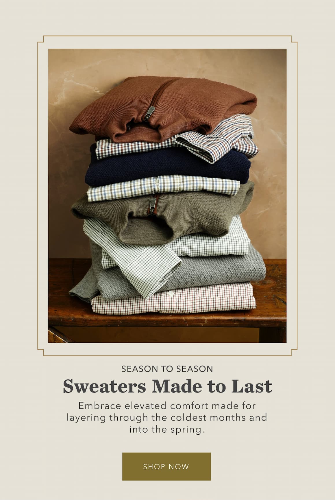 SHOP SWEATERS & VESTS