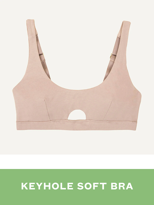 Keyhole soft bra