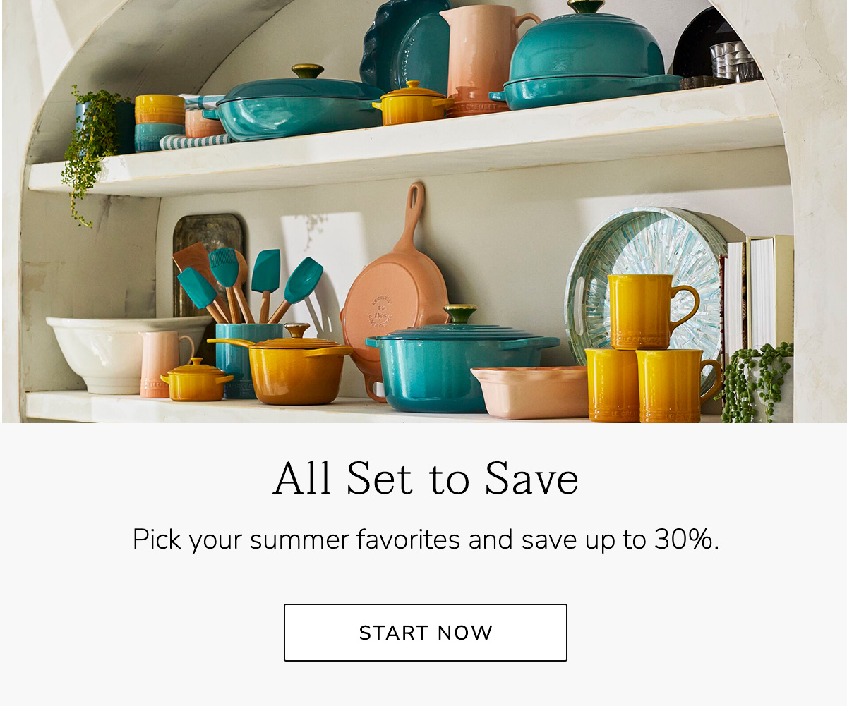 All Set to Save: Pick your summer favorites and save up to 30% - START NOW